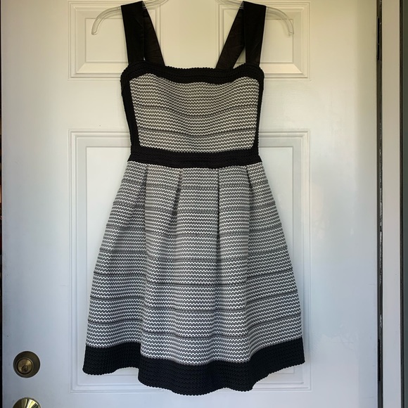 Alya Dresses & Skirts - Francesca's Alya Sleeveless Black/White Dress-Sm.